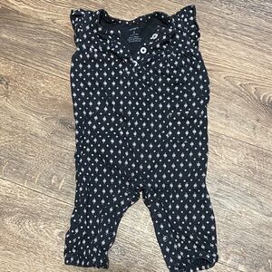 Carter's Black and White Flower Romper